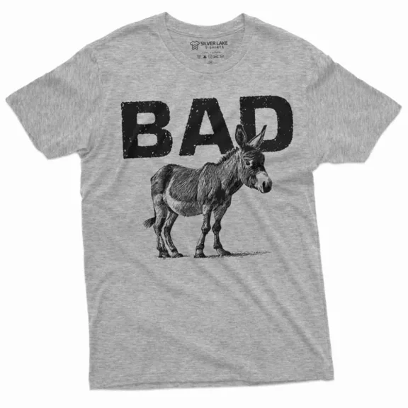 Hot Trending Men'S Funny Badass T-Shirt Donkey Tee Shirt Graphic Gift Shirt S-5Xl Birthday Gifts; For Men & Women