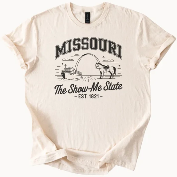 Hot Trending Missouri Show Me State Tee Gateway Arch Horse T Shirt Design Preview Only