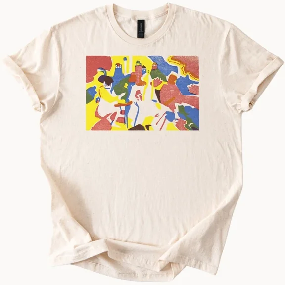 Hot Trending Modern Abstract Art Tee Colorful Graphic TShirt Unique Design Design Preview Only