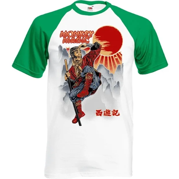 Hot Trending Monkey Magic - Mens Funny Retro TV Programme Show Short Sleeve T-Shirt Design Preview Only