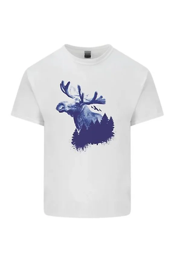 Hot Trending Moose Forest Ecology Environment Kids T-Shirt Boys Girls Design Preview Only