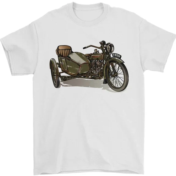 Hot Trending Motorcycle and Sidecar Biker Motorbike T-Shirt Design Preview Only
