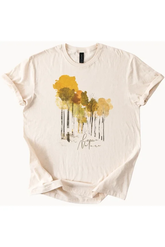 Hot Trending Nature Trees Tee Forest Graphic Shirt Outdoorsy Top Design Preview Only
