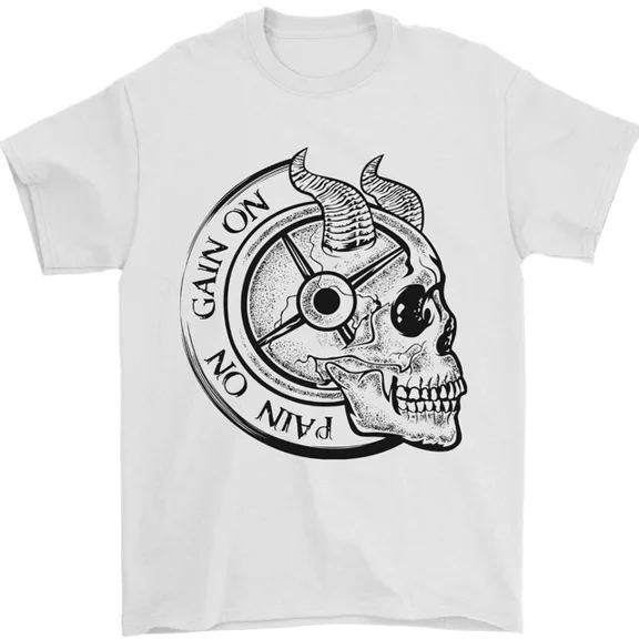 Hot Trending No Pain no Gain Devil Gym Training T-Shirt Design Preview Only