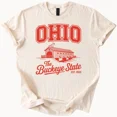 thumbnail image 1 of Hot Trending Ohio Covered Bridge Buckeye State Tee Design Preview Only, 1 of 4