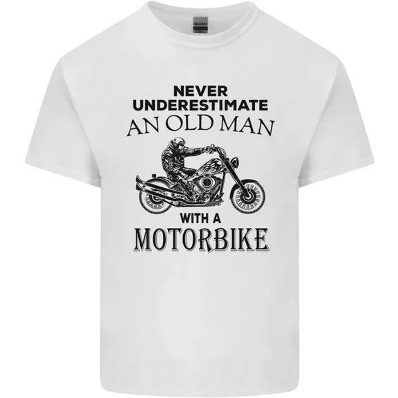 Hot Trending Old Man Motorbike Biker Motorcycle Funny T-Shirt Design Preview Only