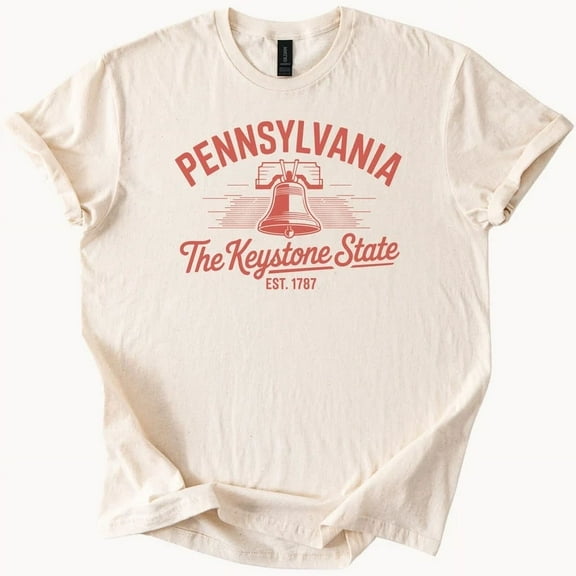 Hot Trending PA Keystone State Liberty Bell T Shirt Design Preview Only