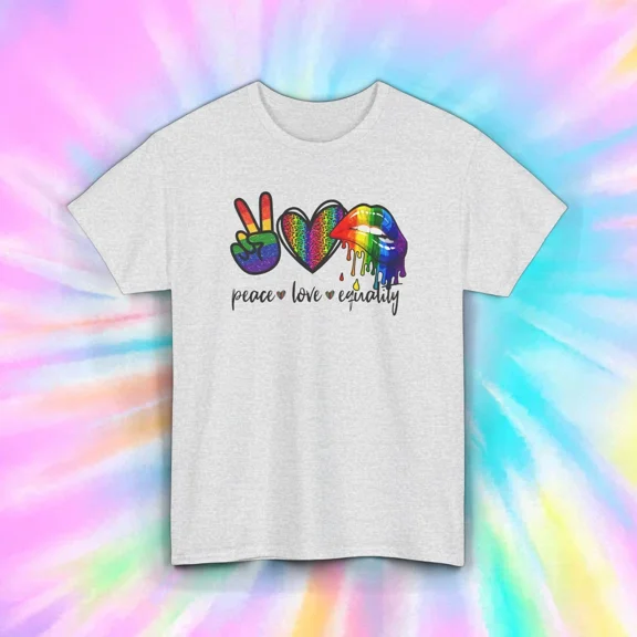 Hot Trending Peace LOvere Equality Shirt | Rainbow Graphic | Equality Gift Design Preview Only