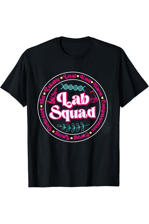 Hot Trending Pink Lab Squad Lab Scientist Microbiologist Lab Week 2024 T-Shirt Vintage Tee -Birthday Gifts