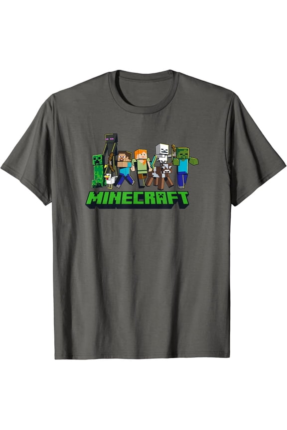 Hot Trending Pixel Art Character Lineup Logo T-Shirt Vintage Tee -Birthday Gifts