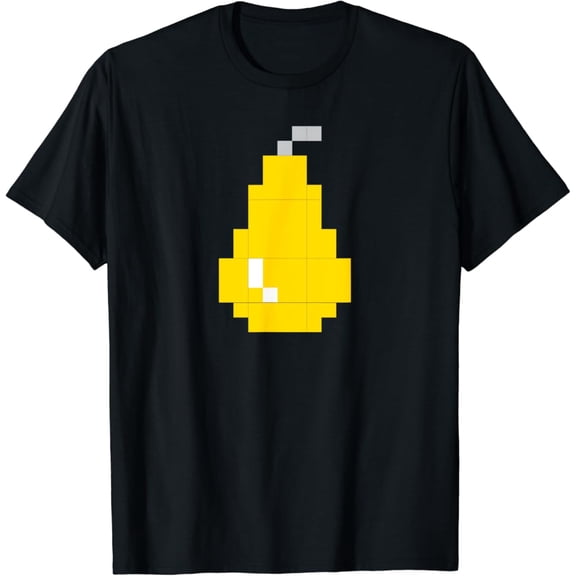 Hot Trending Pixel Pear 80s Video Game Halloween Group Costume T-Shirt Vintage Tee -Birthday Gifts
