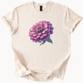 thumbnail image 1 of Hot Trending Purple Zinnia Flower Graphic T Shirt Floral Nature Tee Design Preview Only, 1 of 4