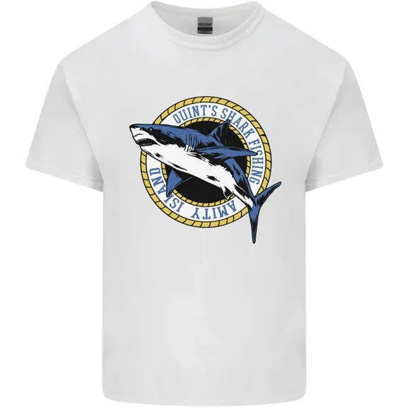 Hot Trending Quints Shark Fishing Amnity Island Great White T-Shirt Design Preview Only