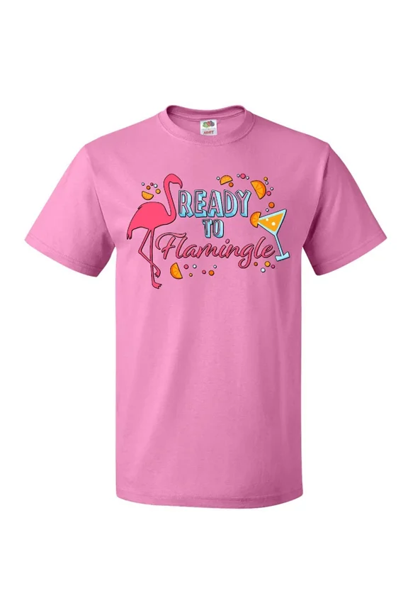 Hot Trending Ready To Flamingle- Flamingo Party T-Shirt Animals Flamingos Flock Pun S-5Xl Birthday Gifts; For Men & Women