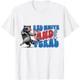 thumbnail image 1 of Hot Trending Red White And Feral Funny Animal Usa Cookout Art T-Shirt S-5Xl Birthday Gifts; For Men & Women, 1 of 4