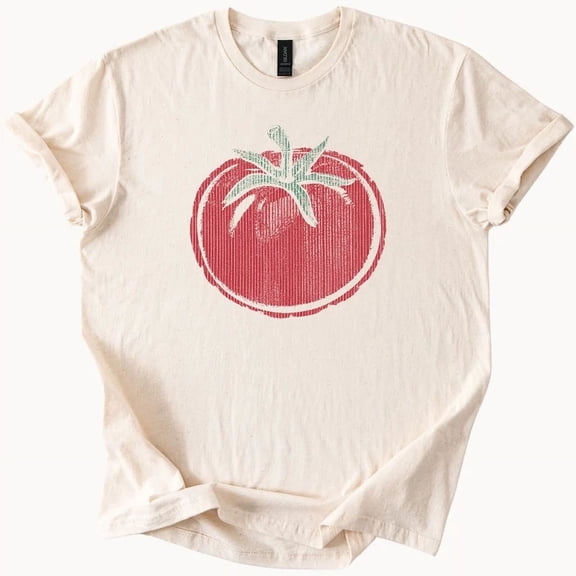 Hot Trending Red tomato graphic tee rustic garden shirt for food lovers and growers Design Preview Only