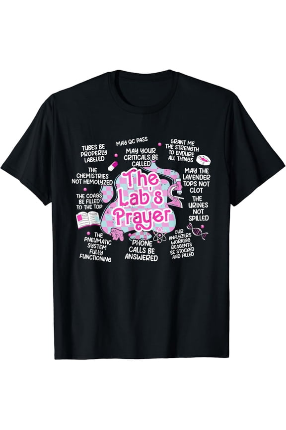 Hot Trending Retro The Lab's Prayer Phlebotomy Lab Week 2024 Lab Tech T-Shirt Vintage Tee -Birthday Gifts