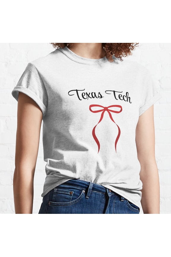 Hot Trending Coquette Texas Tech Bow Classic T-Shirt Vintage Birthday Gifts