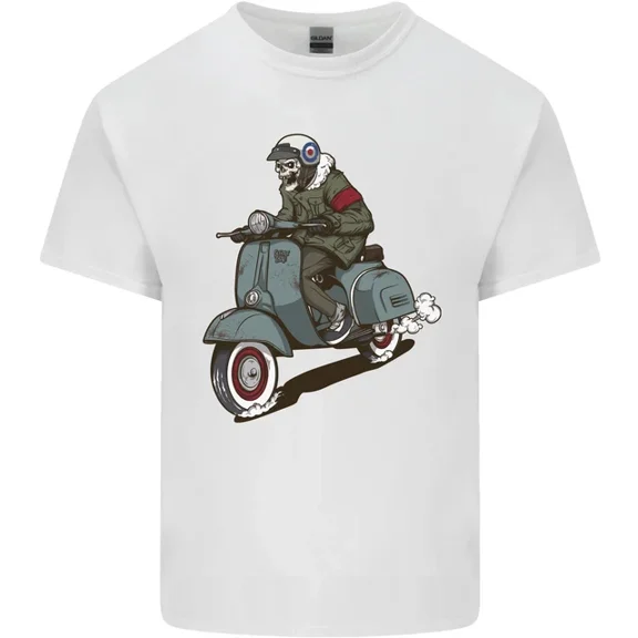 Hot Trending Scooter Biker Motorcycle MOD T-Shirt Design Preview Only
