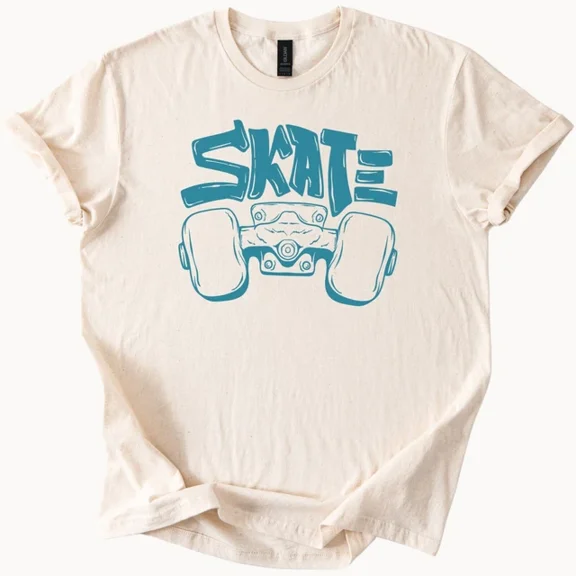 Hot Trending Skate Wheels Graphic T Shirt Skateboarder Tee Design Preview Only