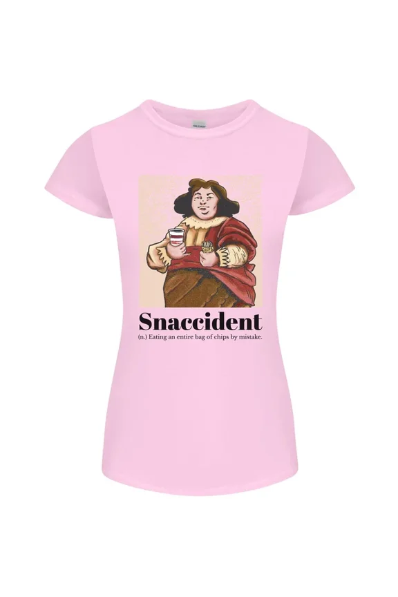 Hot Trending Snaccident Funny Junk Food Diet Weight Loss T-Shirt Design Preview Only