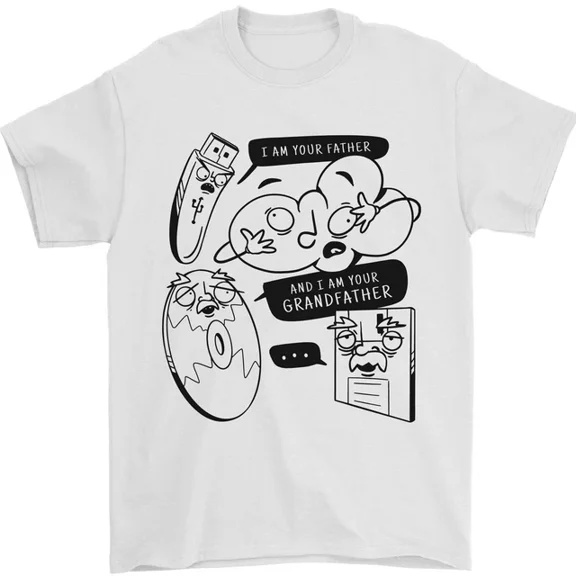 Hot Trending Storage Evolution HD Drive USB Stick CD Retro T-Shirt Design Preview Only