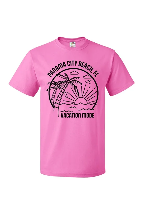 Hot Trending Summer Vacation Mode Panama City Beach Florida T-Shirt Sunshine Fun S-5Xl Birthday Gifts; For Men & Women