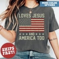 thumbnail image 1 of Hot Trending T-Shirt With 4Th Of July Shirt, Christian Shirt, Fourth Of July T-Shirt, Religious Usa Shirt, Independence Day, American Patriotic Shirt Design Preview Only, 1 of 5