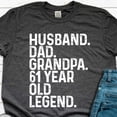 thumbnail image 1 of Hot Trending T-Shirt With 61St Birthday Gift For Men | Vintage Retro Dad Born In 1963 Husband T-Shirt | Husband Dad Grandpa 61 Year Old Legend Shirt Design Preview Only, 1 of 3