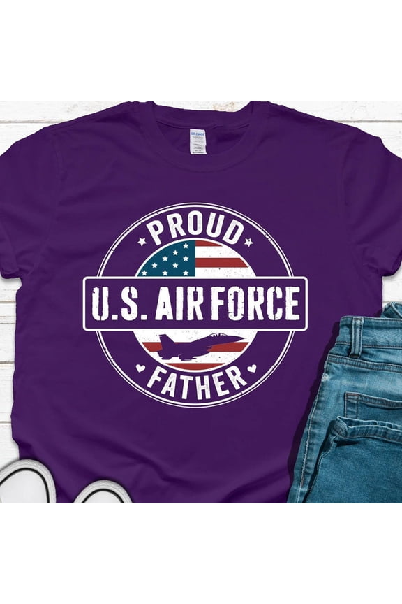 Hot Trending T-Shirt With Air Force Air Force Father T-Shirt, Air Force Son/Daughter Graduation T-Shirt, Us Air Force T-Shirt, Gift For Father, Air Force Dad Shirt Design Preview Only