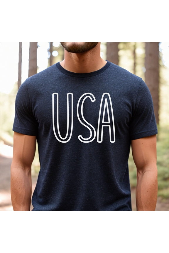 Hot Trending T-Shirt With Big Usa Tshirt, 4Th O July Shirt, Usa Men'S Shirt, 4Th Of July T-Shirt, America Patriotic Shirt, Men'S 4Th Of July Tee, Men'S Usa Shirt Design Preview Only