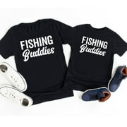 KIRA CLOTHING Hot Trending T-Shirt With Fishing Buddies Shirt, Mother And Son Matching Shirts, Father And Son Matching Shirts, Daddy And Me Shirt, Father'S Day Gift Design Preview Only