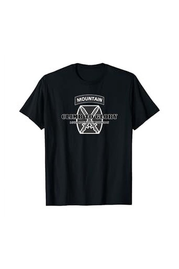 Hot Trending T-Shirt With 10Th Mountain Division Emblem With Motto Army Veteran Gift T-Shirt Design Preview Only
