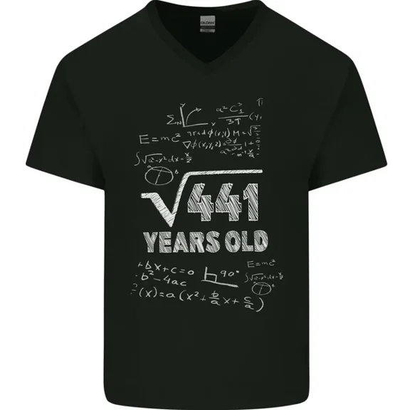Hot Trending T-Shirt With 21St Birthday 21 Year Old Geek Funny Maths T-Shirt Design Preview Only