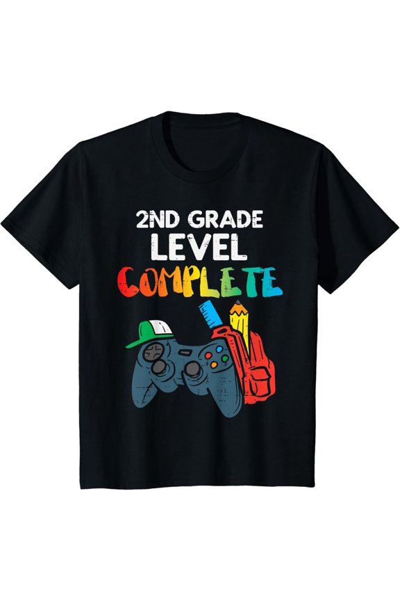 Hot Trending T-Shirt With 2Nd Grade Level Complete Game Controller Last Day Of School
