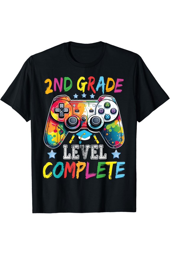 Hot Trending T-Shirt With 2Nd Grade Level Complete Graduation Last Day Of School