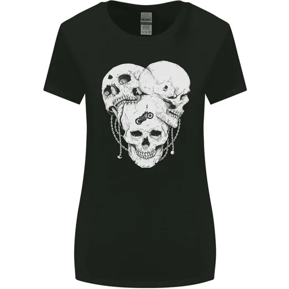 Hot Trending T-Shirt With 3 S Gothic Heavy Metal Biker Demon T-Shirt Design Preview Only