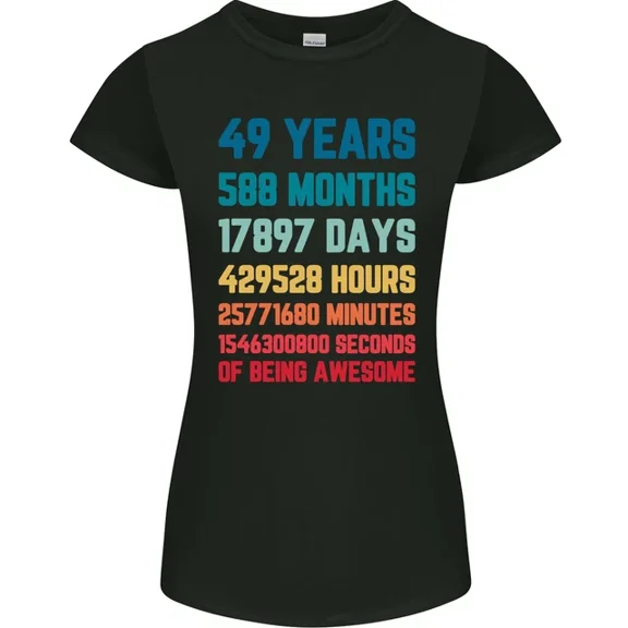 Hot Trending T-Shirt With 49Th Birthday 49 Year Old T-Shirt Design Preview Only
