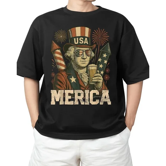 Hot Trending T-Shirt With 4Th Of July Patriotic Merica July 4Th Usa T-Shirt Design Preview Only