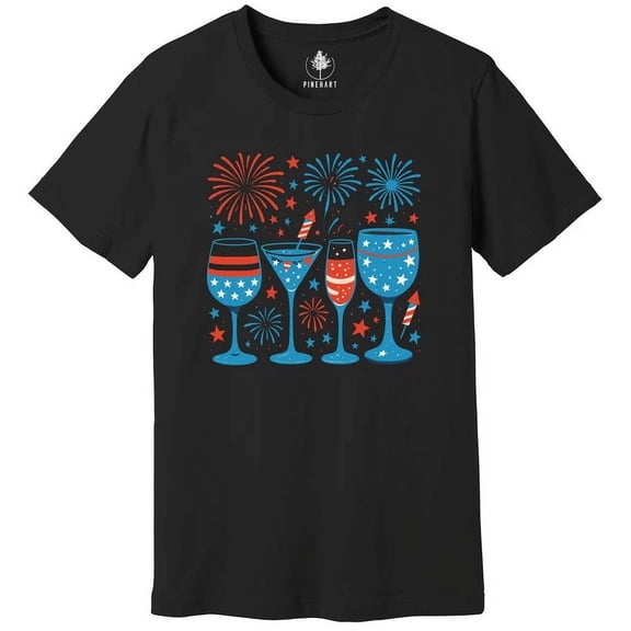 Hot Trending T-Shirt With 4Th Of July Shirt, Red Wine Blue Tee, Usa Shirt, Patriotic Shirt, Independence Design Preview Only