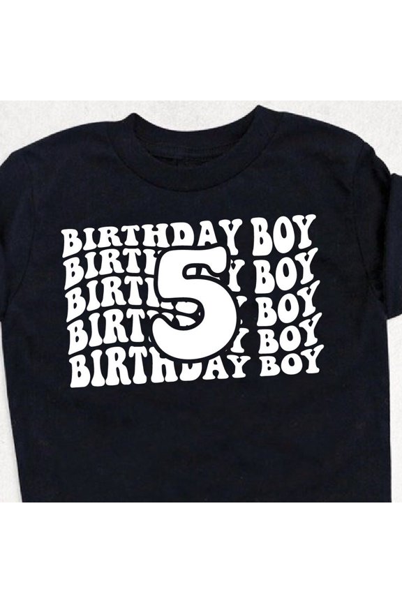 Hot Trending T-Shirt With 5Th Birthday Shirt , Fifth Birthday , 5 Years Old Birthday Shirts, Five Birthday Shirt & Tee Design Preview Only
