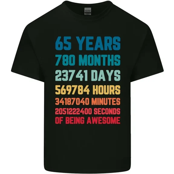 Hot Trending T-Shirt With 65Th Birthday 65 Year Old T-Shirt Design Preview Only