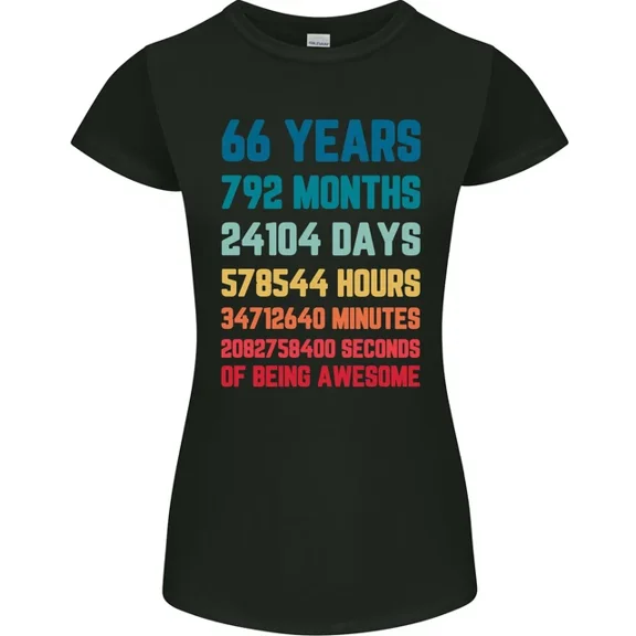 Hot Trending T-Shirt With 66Th Birthday 66 Year Old T-Shirt Design Preview Only