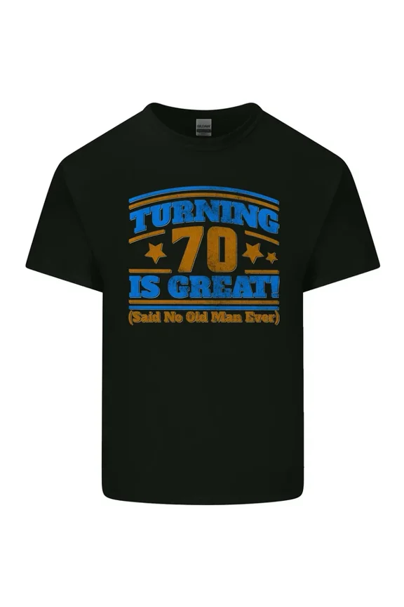 Hot Trending T-Shirt With 70Th Birthday Turning 70 Is Great Year Old T-Shirt Design Preview Only