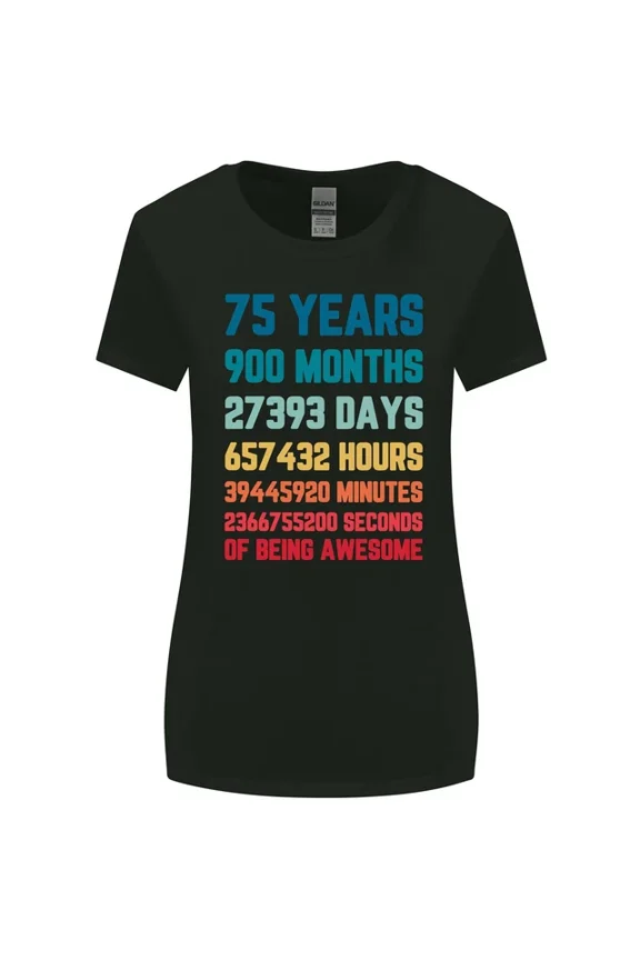Hot Trending T-Shirt With 75Th Birthday 75 Year Old T-Shirt Design Preview Only