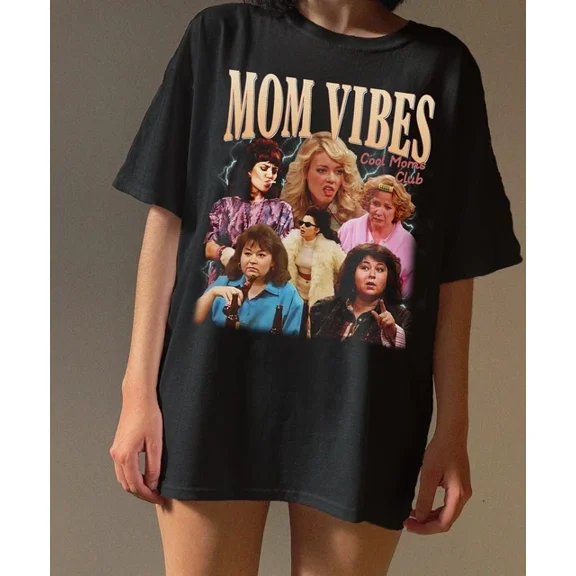 Hot Trending T-Shirt With 90S Mom Vibes Shirt, Funny Mom Shirts, Cool Moms Club T Shirt Design Preview Only