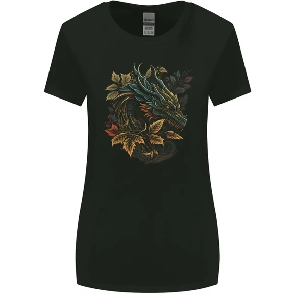 Hot Trending T-Shirt With A Dragon In Nature Fantasy T-Shirt Design Preview Only