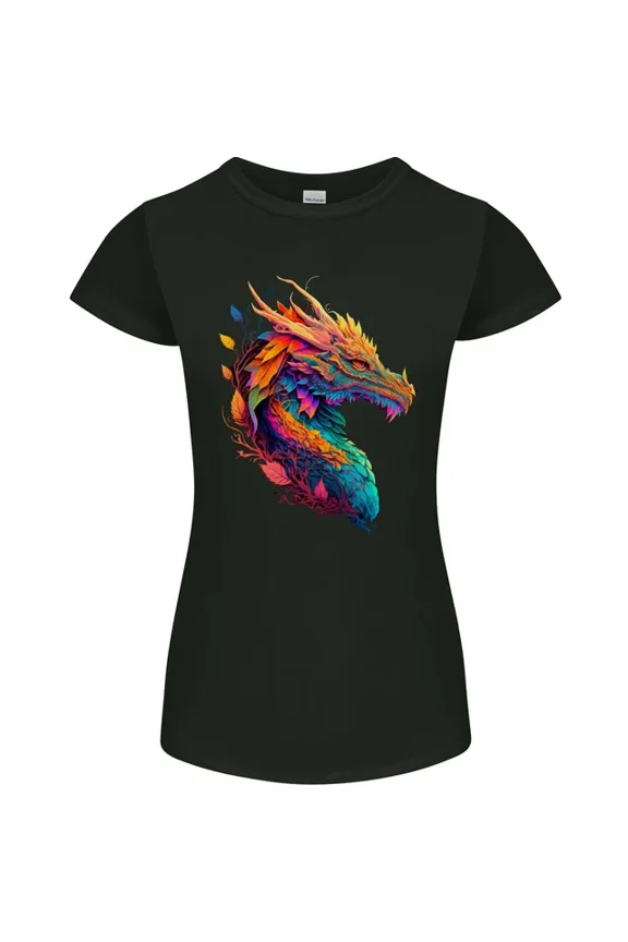 Hot Trending T-Shirt With A Fantasy Dragon T-Shirt Design Preview Only