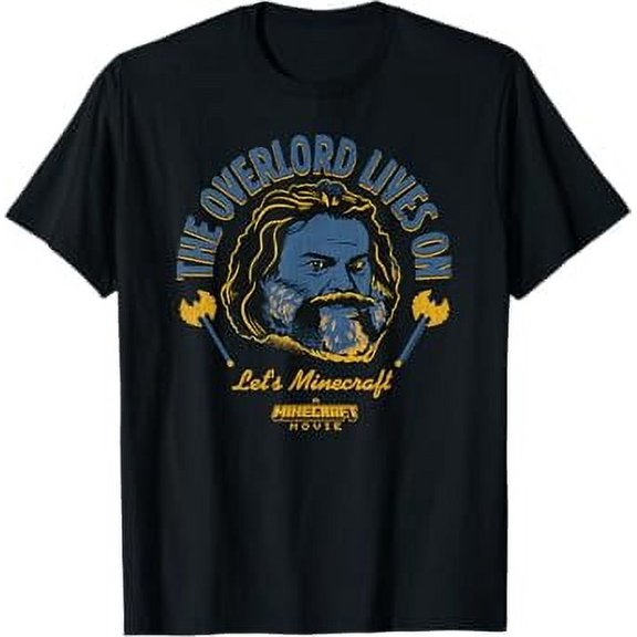 Hot Trending T-Shirt With A Minecrt Movie The Overlord Lives On Steve Head Portrait T-Shirt Design Preview Only