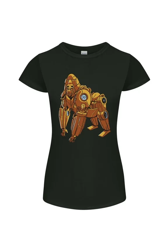 Hot Trending T-Shirt With A Steampunk Gorilla Ape T-Shirt Design Preview Only